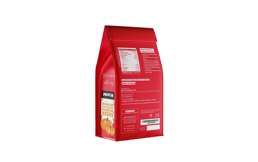 Mustin Roasted And Salted Watermelon Seeds   Pack  250 grams
